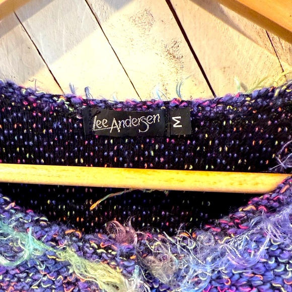 Purple Women's Cardigan Sweater - Picture 4 of 4